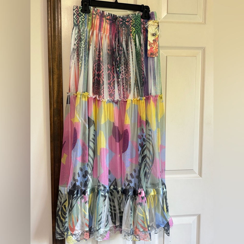 Lapis Colorful Maxi Skirt size XL
